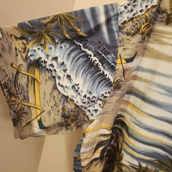 RJC VINTAGE HAWAIIAN ISLAND/POLYNESIAN BEACH COTTON BUTTON S/S MENS SIZE 3XL - Picture 7 of 12
